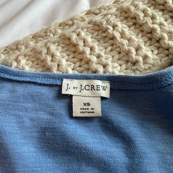 J. By J.Crew Pale Blue Crossover Dress Size XS - Picture 6 of 8